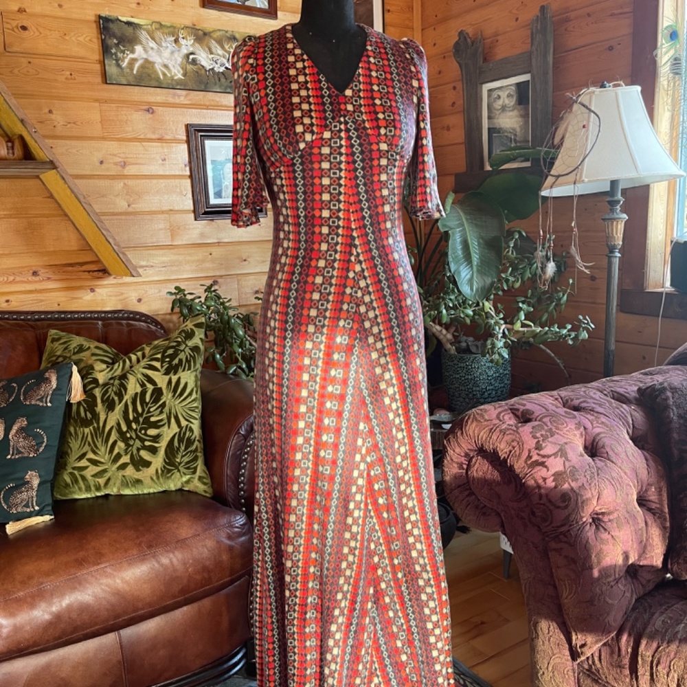 Vintage 70’s boho maxi dress
